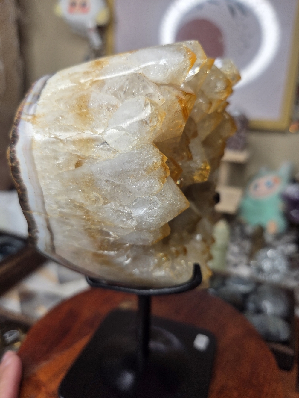 Citrine Heart on Stand - Picture 9 of 10